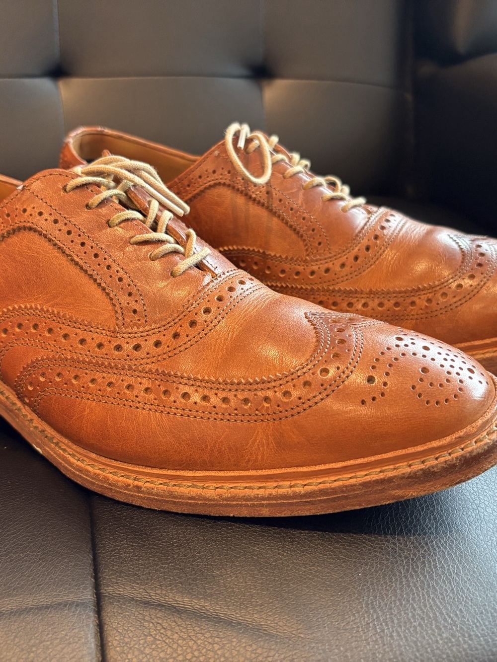Allen Edmonds "McTavish" men's longwing wingtip brogue oxfords Size 11 D